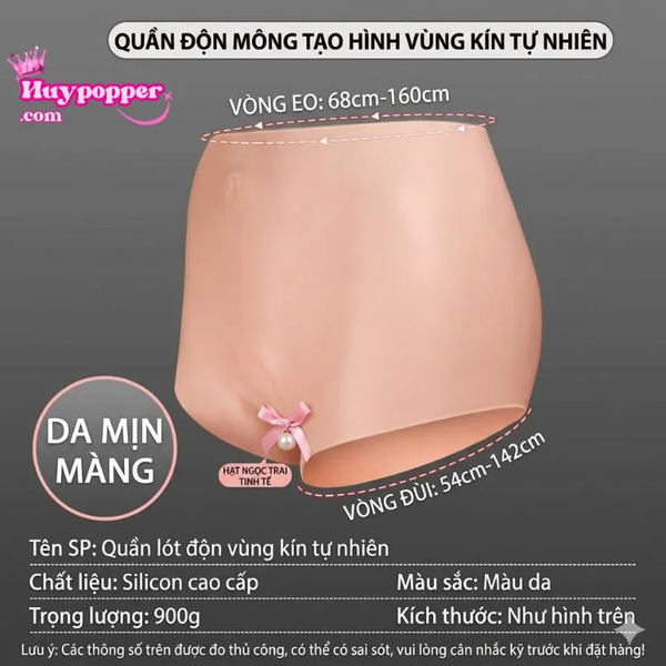 Quần Lót Giả Âm Đạo Venus - Hỗ Trợ Quan Hệ Đồng Tính, Viền Mỏng Tàng Hình