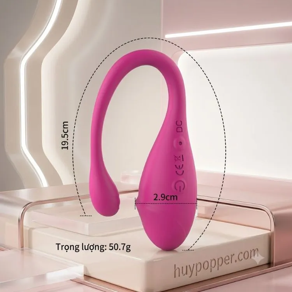 Trứng rung Mini love hình nòng nọc silicon cao cấp mềm mịn