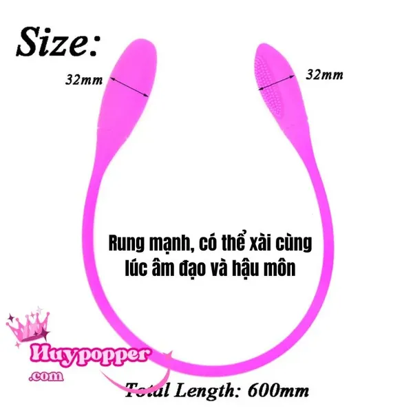 Trứng rung 2 đầu cực mạnh Snaky Lybaile