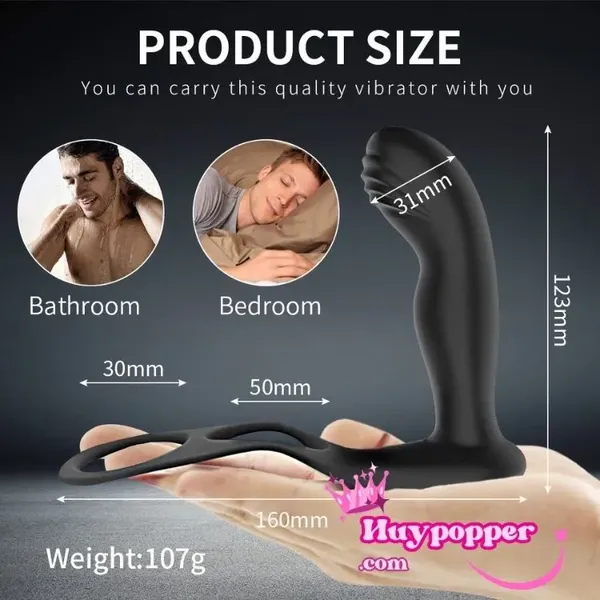 Trứng rung hậu môn cho nam kèm cockring Coro