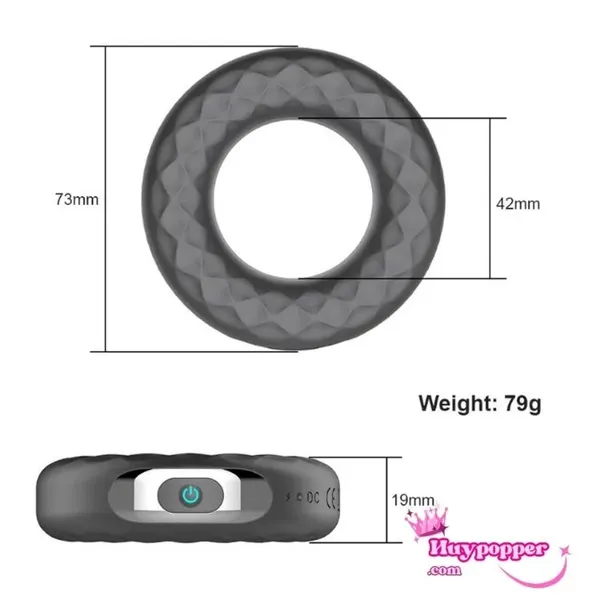 Vòng đeo dương vật bánh xe có rung