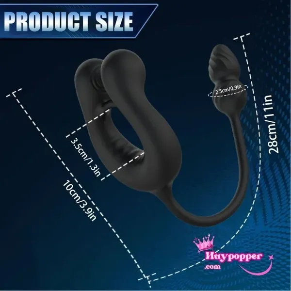 Vòng đeo dương vật  kèm rung hậu môn Obam