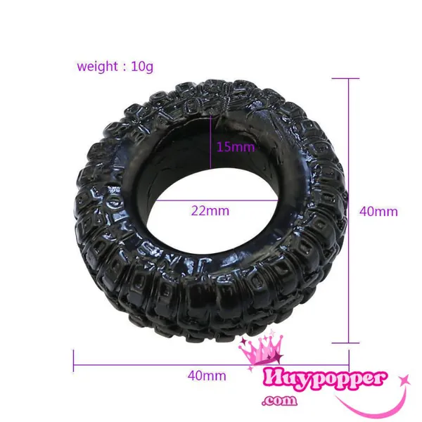 Vòng Đeo Dương Vật SIlicon Trắng Đen