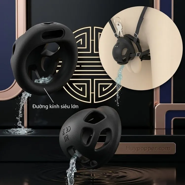 Khóa trinh tiết silicone Charon tích hợp sóng rung điều khiển từ xa