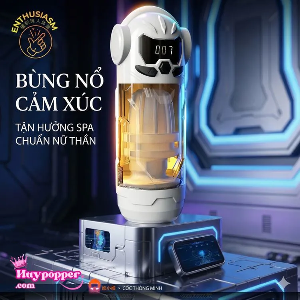Máy Thủ Dâm Tự Động Space-X Thụt Hút Cực Bốc Khoái Cảm Vô Tận