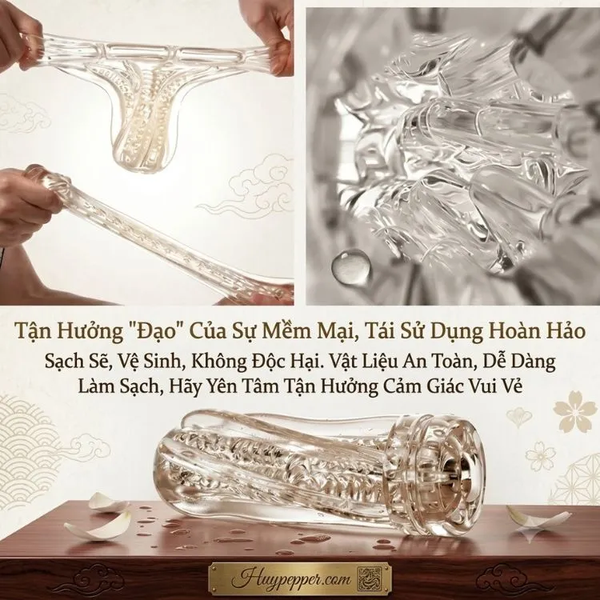 Cốc Tự Sướng Trong Suốt BigBang Planet | Cảm Giác Ôm Siết Chân Thật Y Như Thật