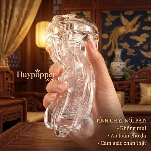 Cốc Thủ Dâm Trong Suốt Gloria | Chất Liệu Silicon Cao Cấp Nhìn Xuyên Thấu Kích Thích