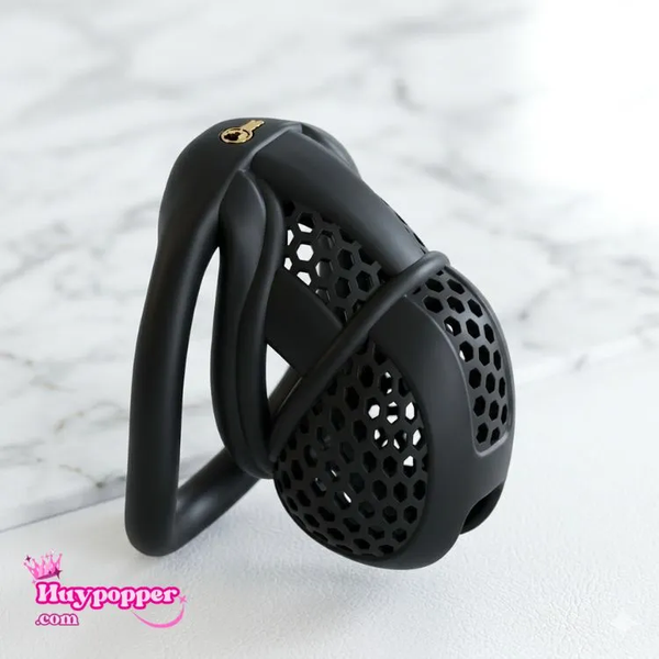 Lồng Khóa Trinh Tiết Nam Tổ Ong Size L, Cho Nam Dưới 16cm