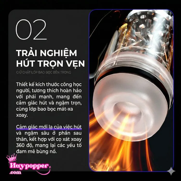 Máy Thủ Dâm Tự Động Gamepad-X Xoay 360 Độ & Hút Chân Không