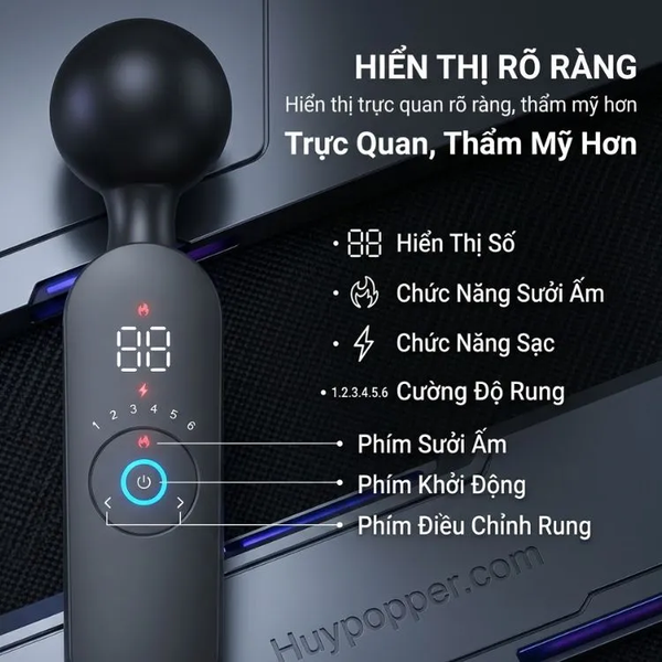 Gậy rung Nhật Bản cho nam Eagle Ares nhỏ gọn rung cực mạnh