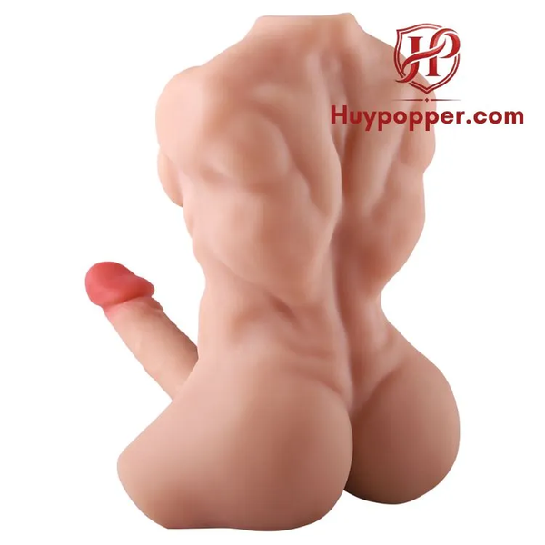 Búp Bê Tình Dục Nam Atlas 3,55kg, Dương Vật Bẻ Cong Và Hậu Môn