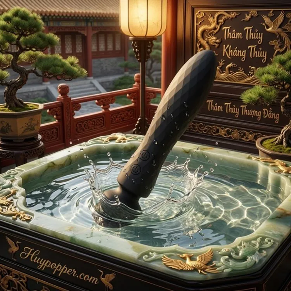 Máy Massage 2 Đầu Black Diamond Silicone 100% Chống Nước Toàn Thân