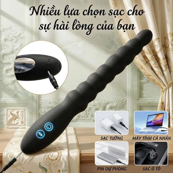 Máy Massage Hậu Môn Dragon Whip | Thiết Kế Chuỗi 8 Bóng Cho Người Mới Bắt Đầu