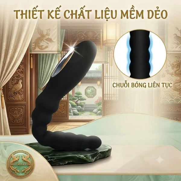 Máy Massage Hậu Môn Dragon Whip | Thiết Kế Chuỗi 8 Bóng Cho Người Mới Bắt Đầu