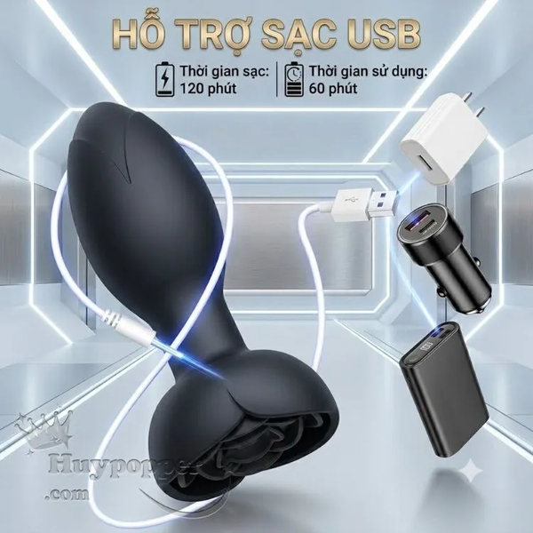 Butt plug xoay 360 độ Titus điều khiển bằng App – Kích thước nhỏ gọn không đau