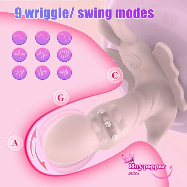 Máy rung bướm điều khiển từ xa xoay thụt