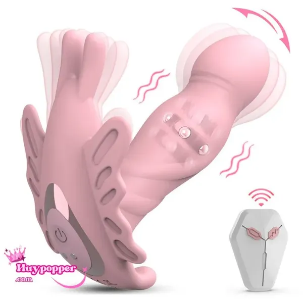 Máy rung bướm điều khiển từ xa xoay thụt