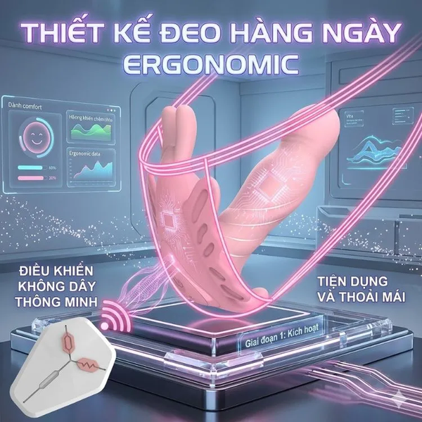 Trứng rung tình yêu thụt thò xoay lắc cơ học Fausta chính hãng