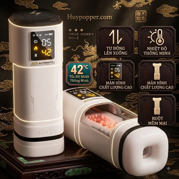 Máy Sục Tự Động Cho Nam Verna | Tỏa Nhiệt 42°C Vừa Rung Vừa Sục Nhỏ Gọn Cực Phê