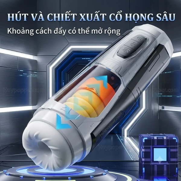 Máy Tự Sướng Nam Co Bóp Siêu Mạnh Malificus | Động Cơ Thụt Khỏe Khó Cầm Cự