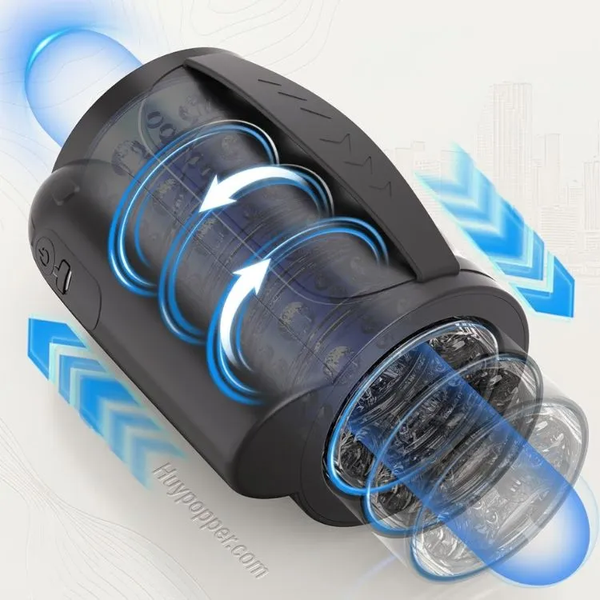 Máy Thủ Dâm Thông 2 Đầu Infernus | Xoay Thụt Tự Động Lực Mạnh, Dễ Vệ Sinh