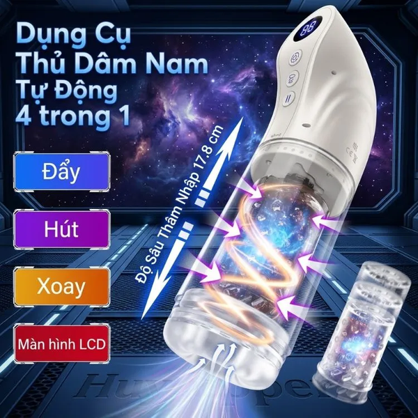 Máy Tự Sướng Nam 3 Trong 1 Hgods Tonardo – Động Cơ Thụt Dập Xoay Tự Động