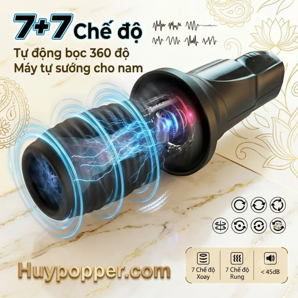 Máy Thủ Dâm Nam Xoay Rung 2 Chiều Strix | Phiên Bản Nâng Cấp 2026
