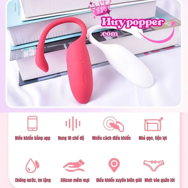 Trứng Rung Thiên Nga Flamingo Điều Khiển Từ Xa Bằng App
