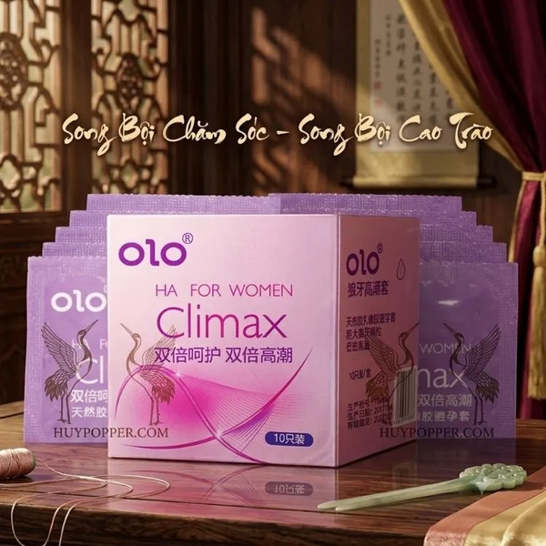 Bao Cao Su OLO Rose Siêu Mỏng Kích Thích Nữ - Hộp 10 Cái
