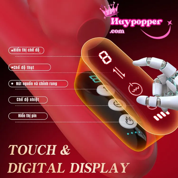 Dương vật giả thụt tự động Rose cao cấp