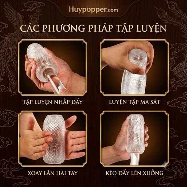 Cốc thủ dâm nam Perseus trong suốt có vỏ ngụy trang, chống nước