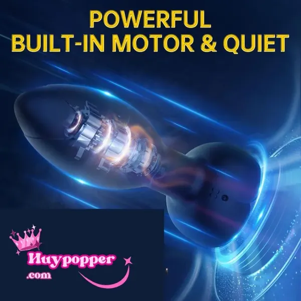 Plug hậu môn rung xoay điều khiển app cho gay