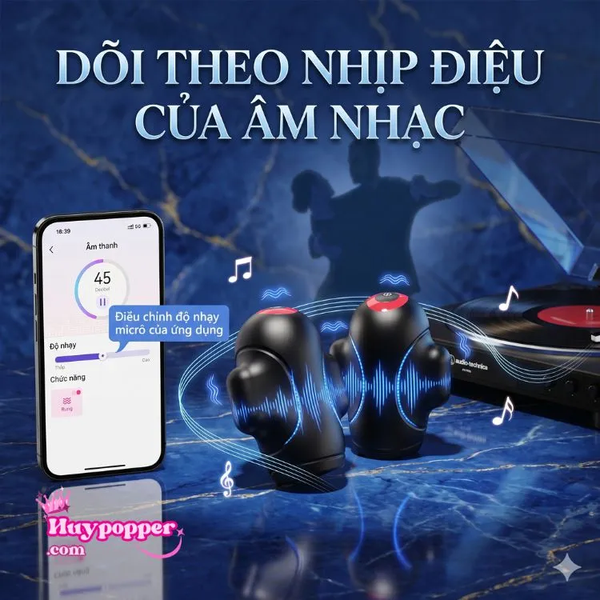 Máy Thủ Dâm Cao Cấp 5 Trong 1 Điều Khiển App iOS Chống Xuất Tinh Sớm