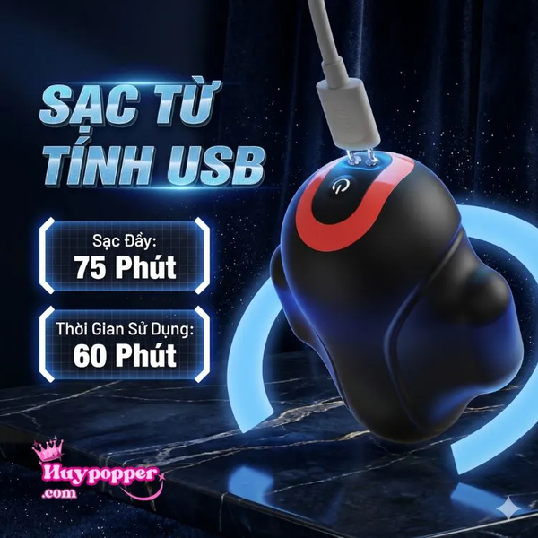 Máy Thủ Dâm Cao Cấp 5 Trong 1 Điều Khiển App iOS Chống Xuất Tinh Sớm
