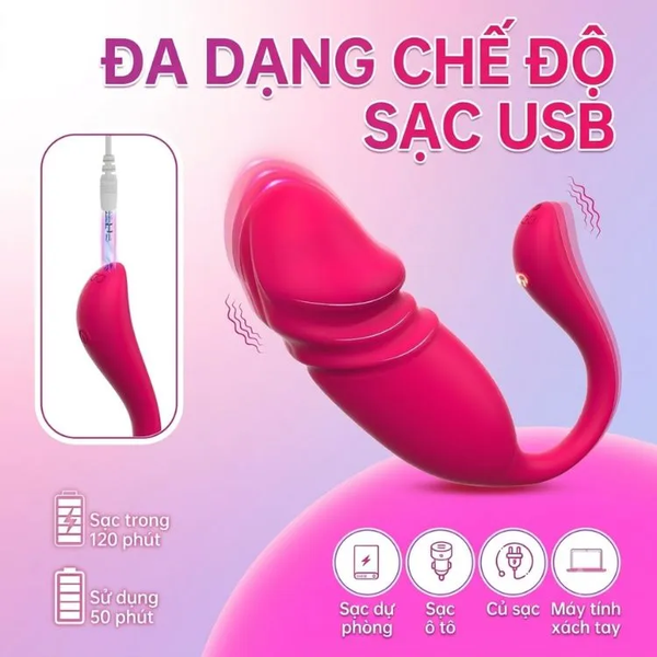 Trứng Rung Thụt Vibe Connect Điều Khiển App Thông Minh