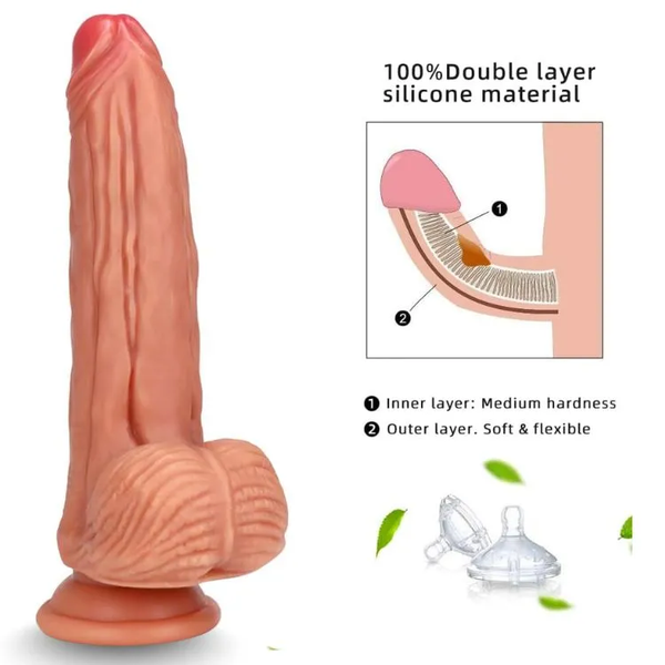 Dương Vật Giả Ferox Thiết Kế Gân Sọc Trải Dài Hầm Hố