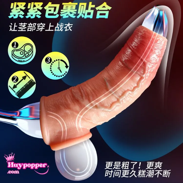 Đôn Dên Quai Đeo Hở Quy Đầu Dragon - Kéo Dài Thời Gian, Gân Nổi Kích Thích Điểm G