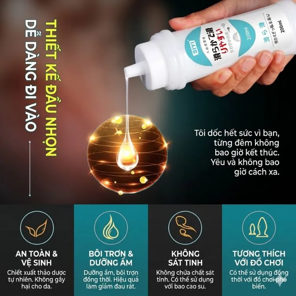 Chai Gel Bôi Trơn Nam Nam SIYI Màu Tinh Trùng Độc Lạ Lâu Khô