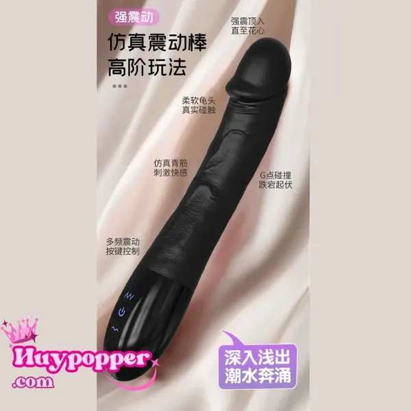 Dương vật giả cầm tay màu đen