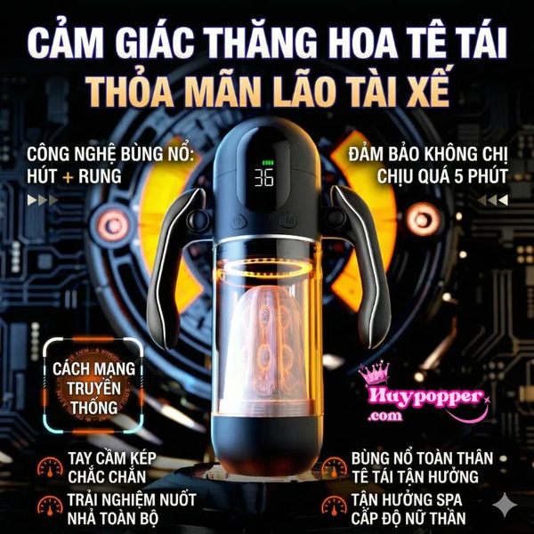 Máy Thủ Dâm Tự Động Gamepad-X Xoay 360 Độ & Hút Chân Không