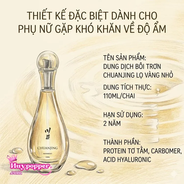  Gel bôi trơn tơ tằm Chuanjing - Kết cấu kéo sợi smooth mượt mà, kích thích tiết dịch
