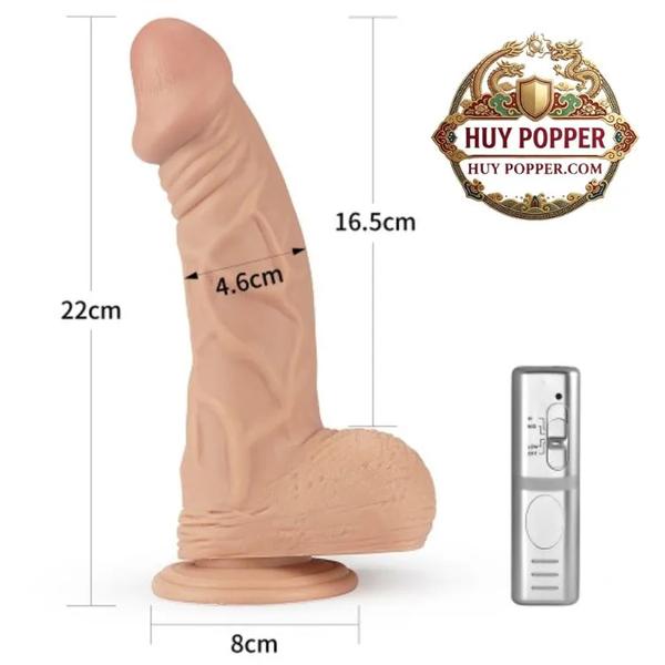 Dương Vật Giả Rung Hàng Khủng Lovetoys Alma | Chất Liệu Silicon Cao Cấp Vào Êm Ái