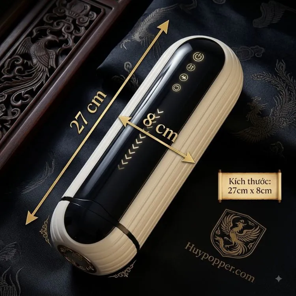 Máy Matxa Dương Vật Tự Động Iris | Phím Bấm Cảm Ứng Mượt Mà 5 Tốc Độ Thụt 10 Chế Độ Rung