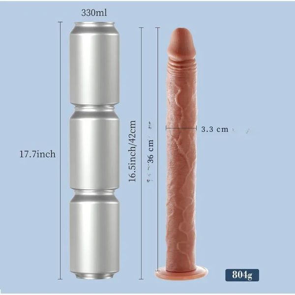 Dương Vật Giả Hít Tường Longinus Siêu Dài 36cm Silicon Êm Chống Nước