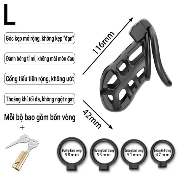 Khóa Dương Vật Big Size Junai Cho Nam Cương Trên 16cm