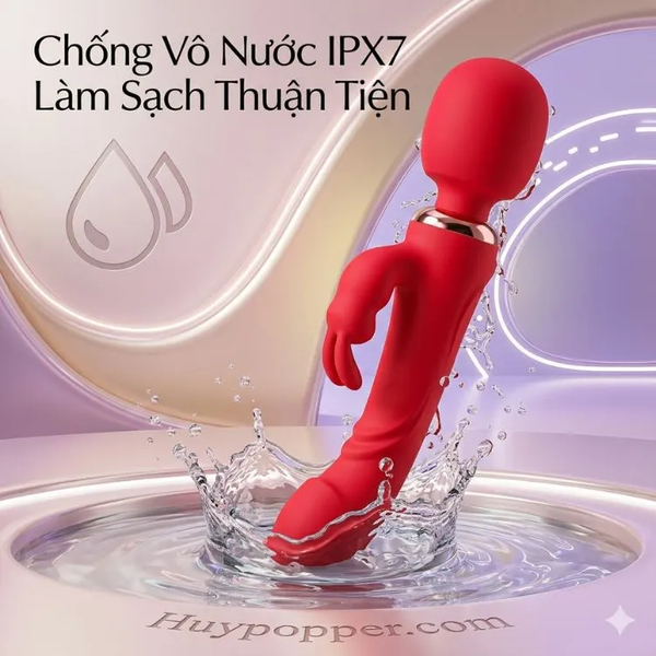 Chày rung massage 2 trong 1 Flora cao cấp vừa rung vừa gõ