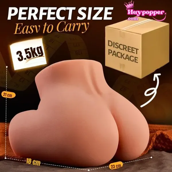 Mông Giả Silicon Amara Cao Cấp - Tự Sưởi Ấm 40 Độ, Se Khít Như Thật