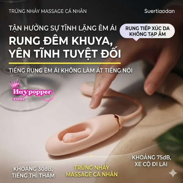Trứng Rung Shuer Đầu Lưỡi Massage Cường Độ Cao Cho iPhone