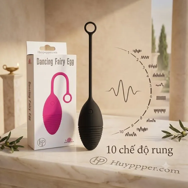 Trứng Rung Gân Sóng Cọ Xát Điểm G Dancing Fairy | 10 Chế Độ Rung Siêu Mạnh Phá Đảo