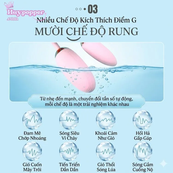Trứng rung tình yêu 2 đầu Amara bẻ cong bẻ thẳng tùy thích thông minh